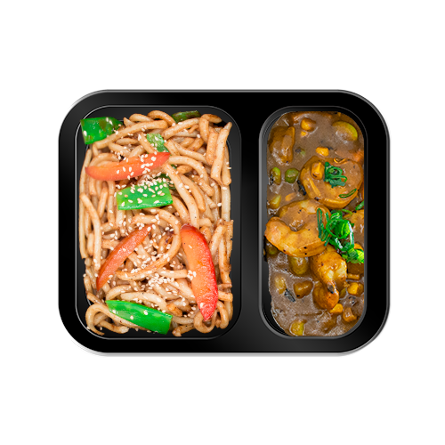 Curry Shrimp + Udon